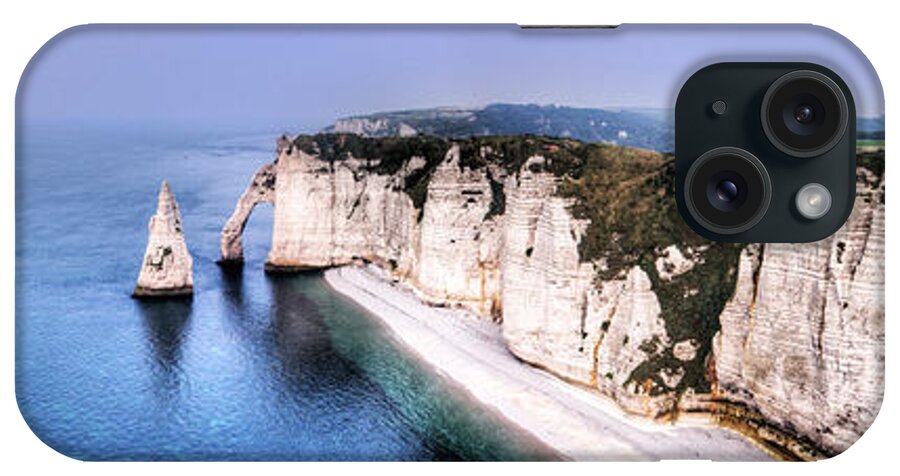 Cliff iPhone Case featuring the photograph Cliffs of Etretat 1 by Weston Westmoreland