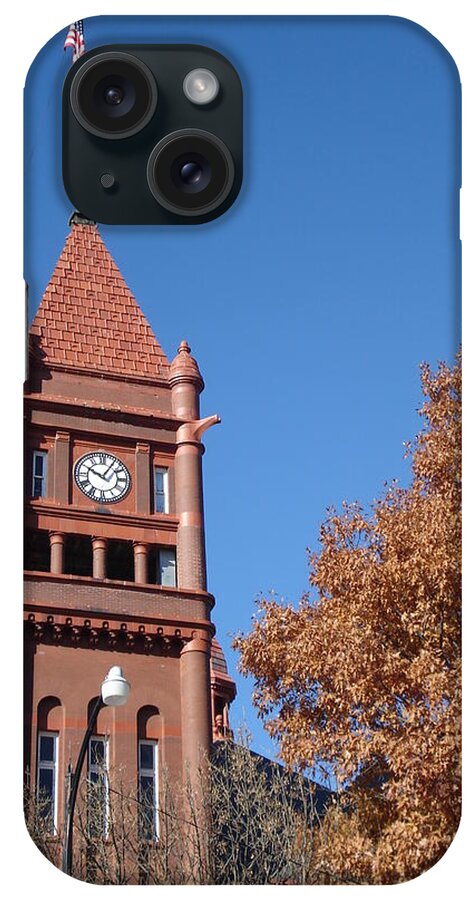Landscape Photography iPhone Case featuring the photograph Clock Tower by J L Zarek