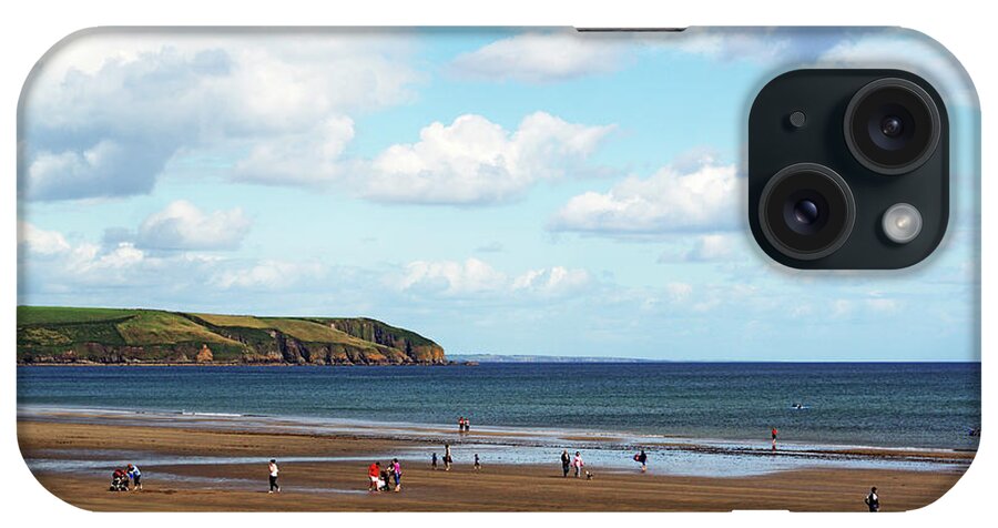 Scenics iPhone Case featuring the photograph Clonea Strand, Co Waterford, Ireland by Gregoria Gregoriou Crowe Fine Art And Creative Photography.