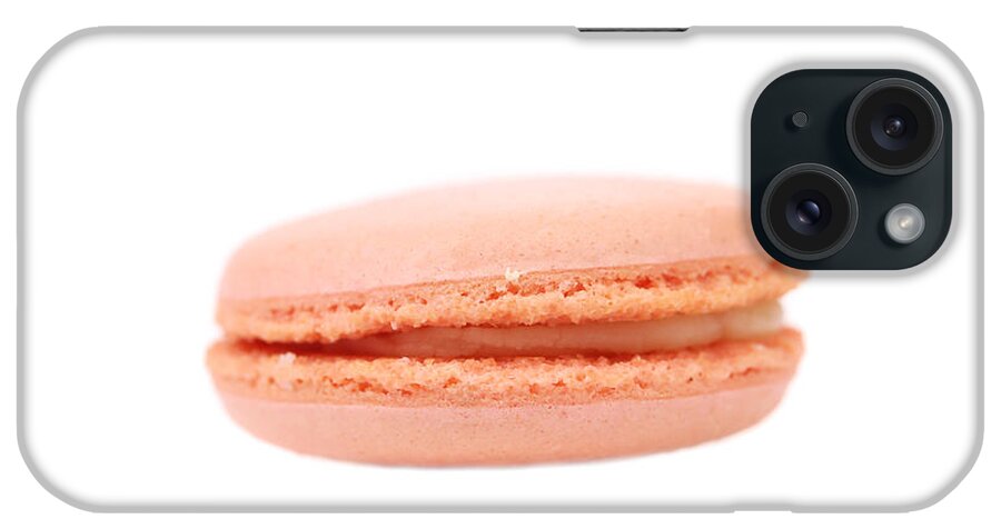 Assorted iPhone Case featuring the photograph Close up of macaron cake. by Oleg Begunenco