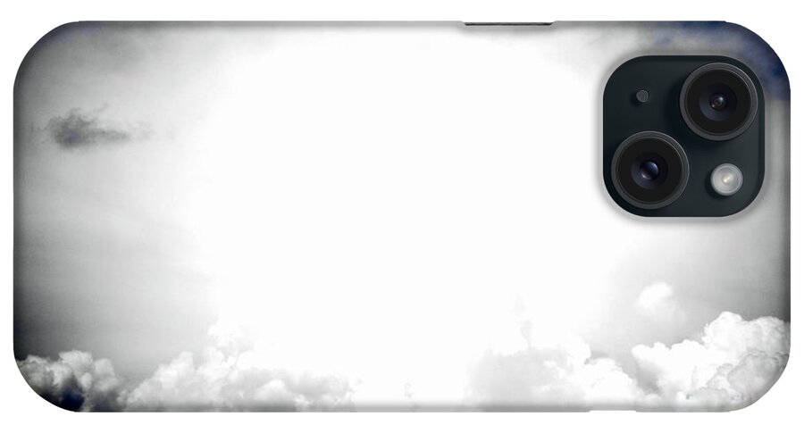 Skyscape iPhone Case featuring the photograph Cloudburst Sky Celestial Cloud Art XL resolution by Katy Hawk