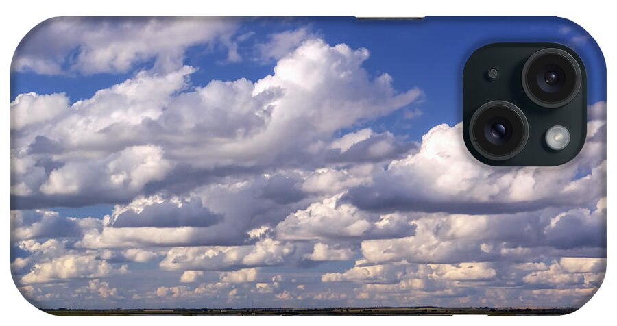 Kansas iPhone Case featuring the photograph Clouds over Cheyenne Bottoms by Rob Graham