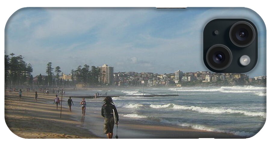 Beach iPhone Case featuring the photograph Clouds over Manly Beach by Leanne Seymour