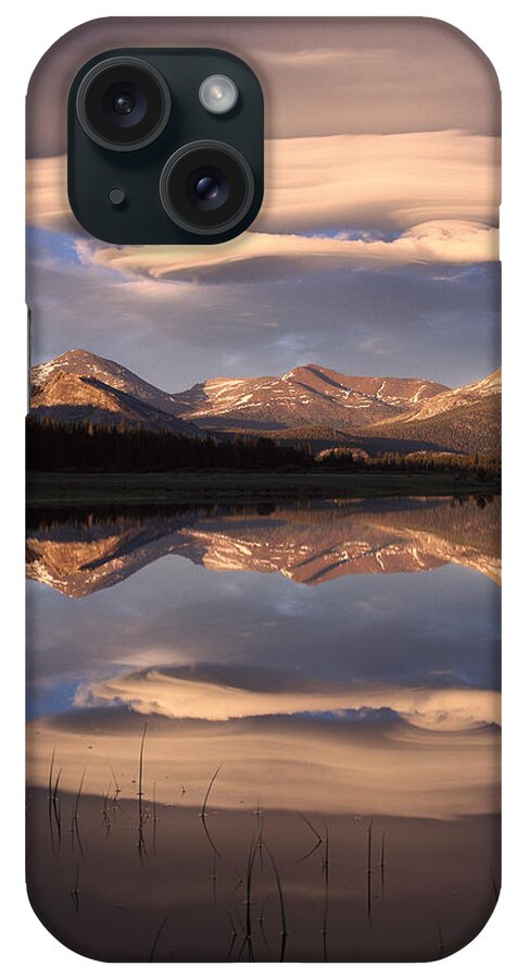 00174120 iPhone Case featuring the photograph Clouds Over Mt Dana by Tim Fitzharris