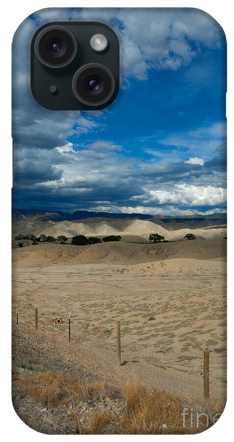 Clouds iPhone Case featuring the photograph Clouds over the Adobes by Angela Moyer