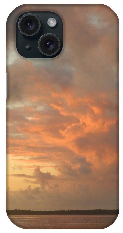 Sunset iPhone Case featuring the photograph Clouds Reflecting Red by Gallery Of Hope 