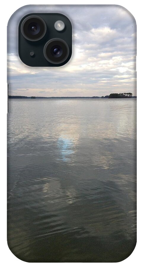 Lake iPhone Case featuring the photograph Cloudy Reflection by M West