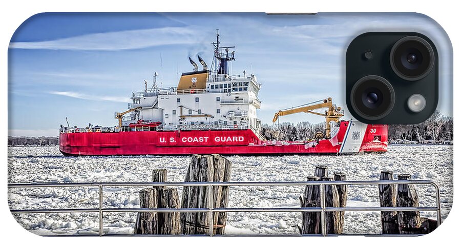 U.s. Coast Guard iPhone Case featuring the photograph Coast Guard Cutter Mackinaw by LeeAnn McLaneGoetz McLaneGoetzStudioLLCcom