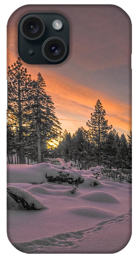 Landscape iPhone Case featuring the photograph Cold Morning by Maria Coulson