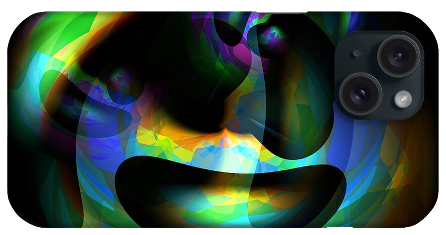 Color iPhone Case featuring the digital art Colloidal Universe 3 by Lynda Lehmann