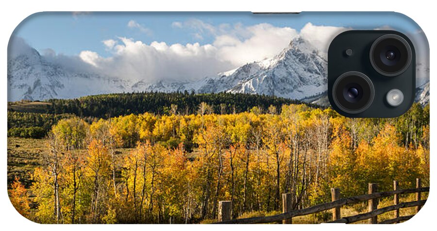 Colorado iPhone Case featuring the photograph Colorado Gold Panorama by Aaron Spong