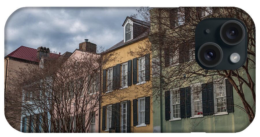 Rainbow Row iPhone Case featuring the photograph Colorful Homes of Charleston by Dale Powell