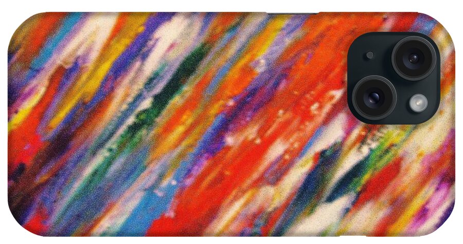 Healing Energy iPhone Case featuring the painting Colors 55 by Helen Kagan