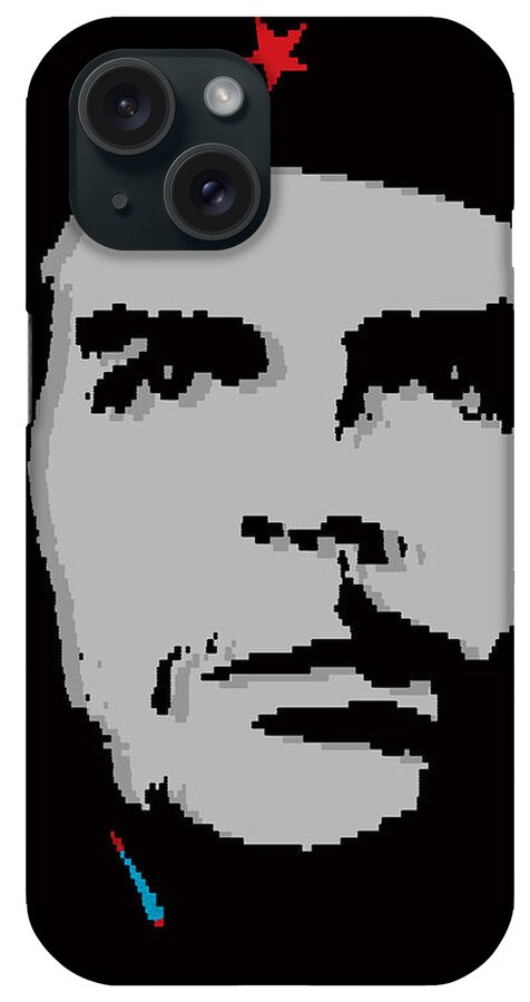 Che Guevara iPhone Case featuring the digital art Colors of Che No.4 by Bobbi Freelance