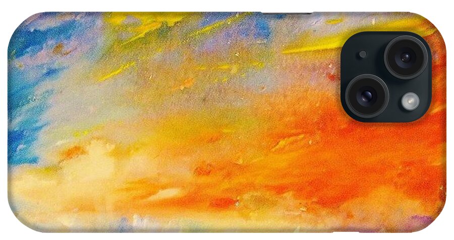 Healing Energy iPhone Case featuring the painting ColorScapes #6 by Helen Kagan