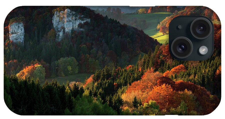 Tranquility iPhone Case featuring the photograph Colourful Forest In Autumn In Northern by Sa*ga Photography