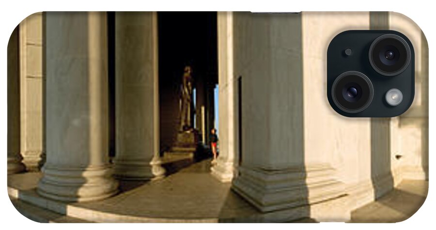Photography iPhone Case featuring the photograph Columns Of A Memorial, Jefferson by Panoramic Images