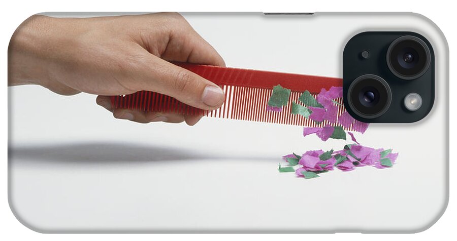 20s iPhone Case featuring the photograph Comb Attracts Paper by Mike Dunning / Dorling Kindersley