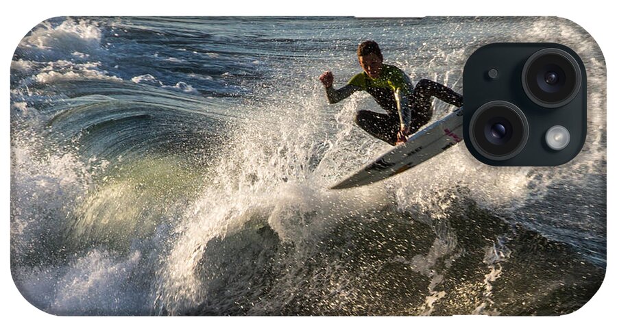 Surfing iPhone Case featuring the photograph Coming up for Air by John Daly