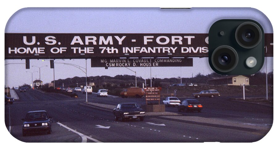 Commander iPhone Case featuring the photograph Fort Ord commander Major General Marvin L. Covault 7th Infantry Division 1992 by Monterey County Historical Society