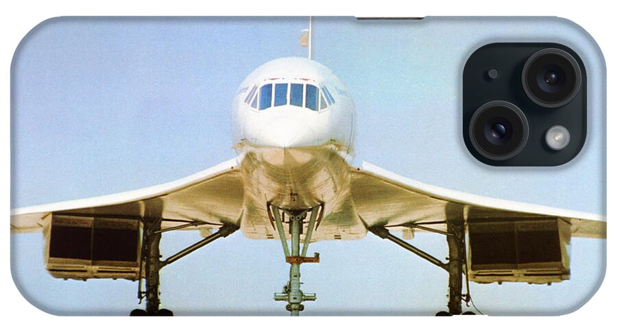 Concorde iPhone Case featuring the photograph Concorde On Airport Runway by Us National Archives