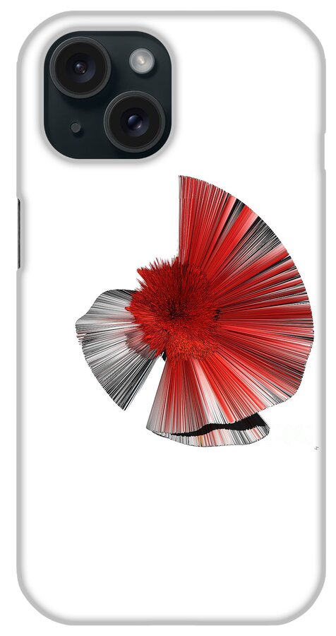 (c) Paul Davenport iPhone Case featuring the painting Consciousness of the Inanimate painting as a Spherical Depth Map. a by Paul Davenport