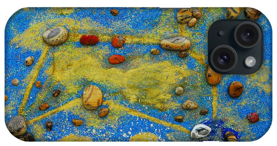 Augusta Stylianou iPhone Case featuring the painting Constellation of Leo by Augusta Stylianou