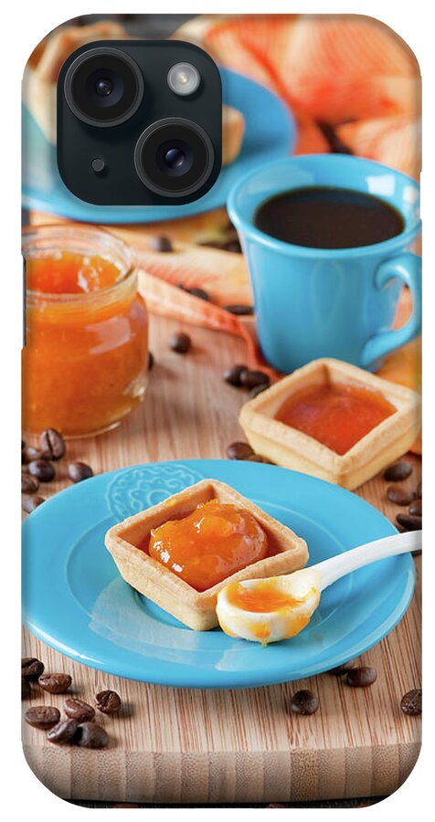 Spoon iPhone Case featuring the photograph Cookies With Apricot Jam by Oxana Denezhkina