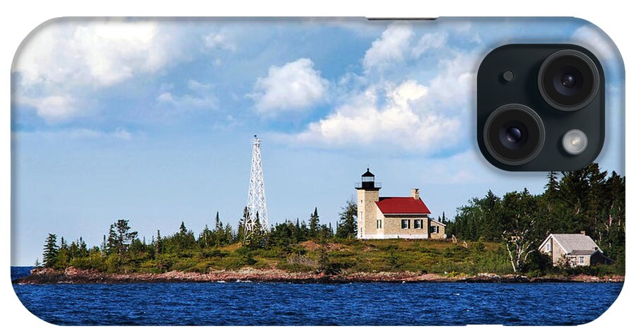 Lighthouse iPhone Case featuring the photograph Copper Harbor Lighthouse by Christina Rollo