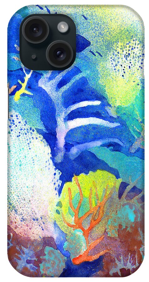 Coral Reefs iPhone Case featuring the painting Coral Reef Dreams 3 by Pauline Walsh Jacobson