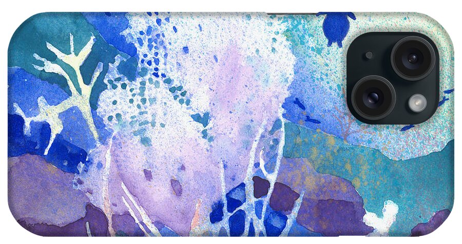 Coral Reefs iPhone Case featuring the painting Coral Reef Dreams 5 by Pauline Walsh Jacobson