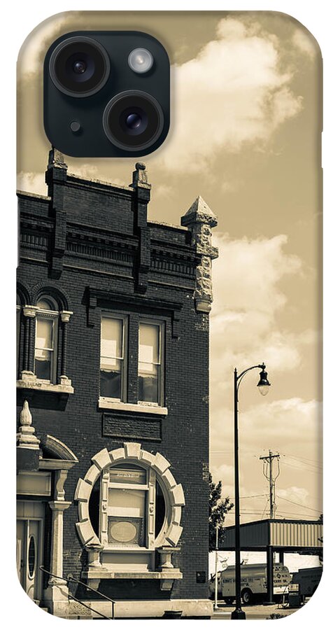 Perry iPhone Case featuring the photograph Corner Building in Perry by Hillis Creative