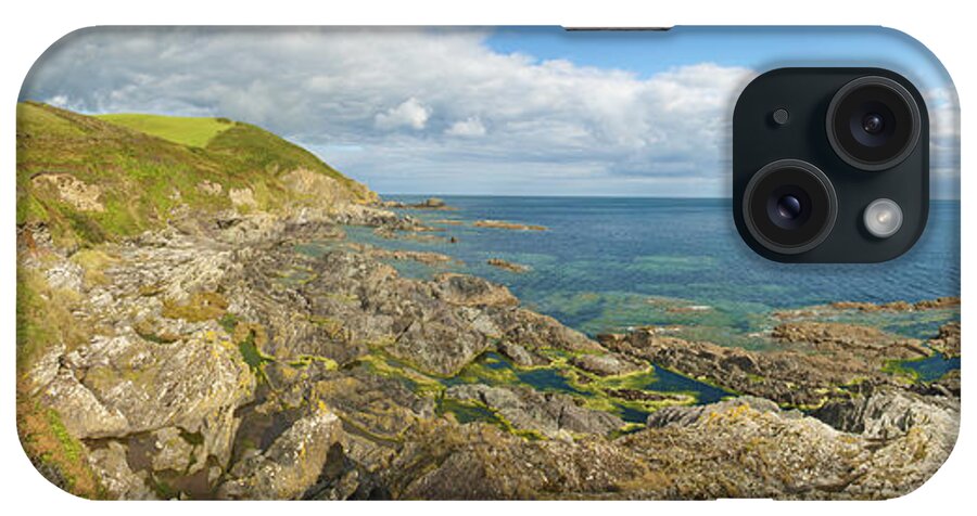 Coastline iPhone Case featuring the photograph Cornwall Panorama by Chevy Fleet