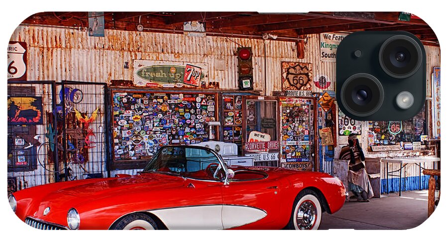 Fred Larson iPhone Case featuring the photograph Corvette Drive RT 66 by Fred Larson