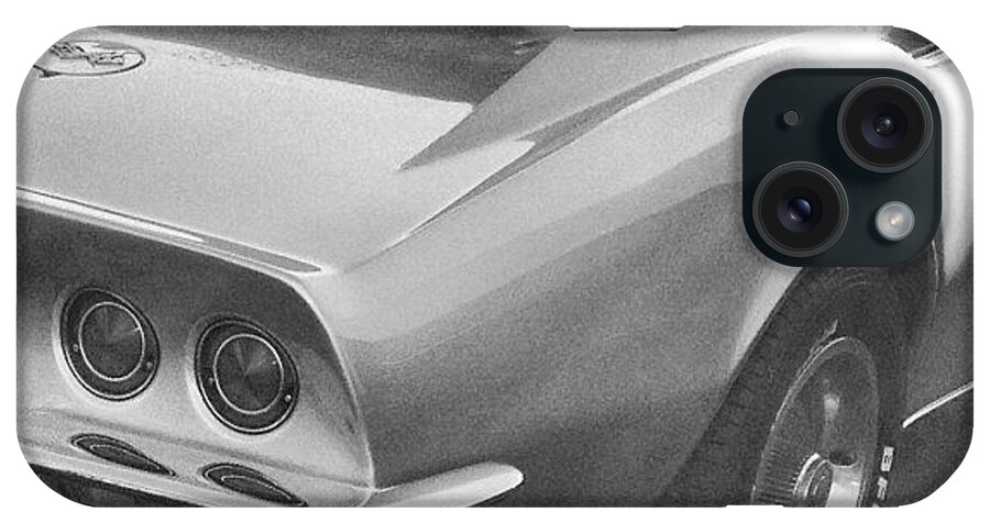 Thecarlovers iPhone Case featuring the photograph #corvette #vintagecars #oldcars by Mike Valentine