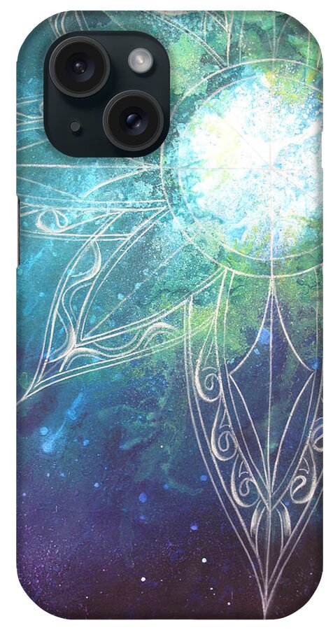 Cosmic iPhone Case featuring the painting Cosmic 2 by Reina Cottier