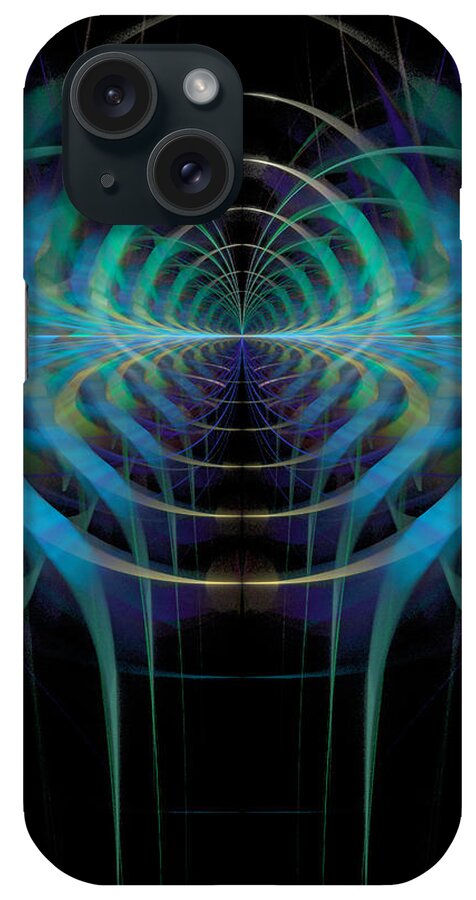 Abstract iPhone Case featuring the photograph Cosmic Butterfly by Ronda Broatch