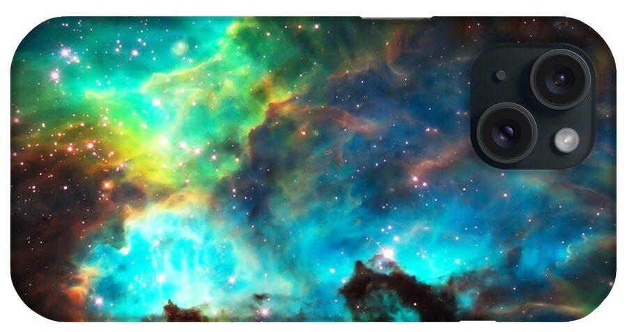 Nasa Images iPhone Case featuring the photograph Cosmic Cradle 1 Star Cluster NGC 2074 by Jennifer Rondinelli Reilly - Fine Art Photography