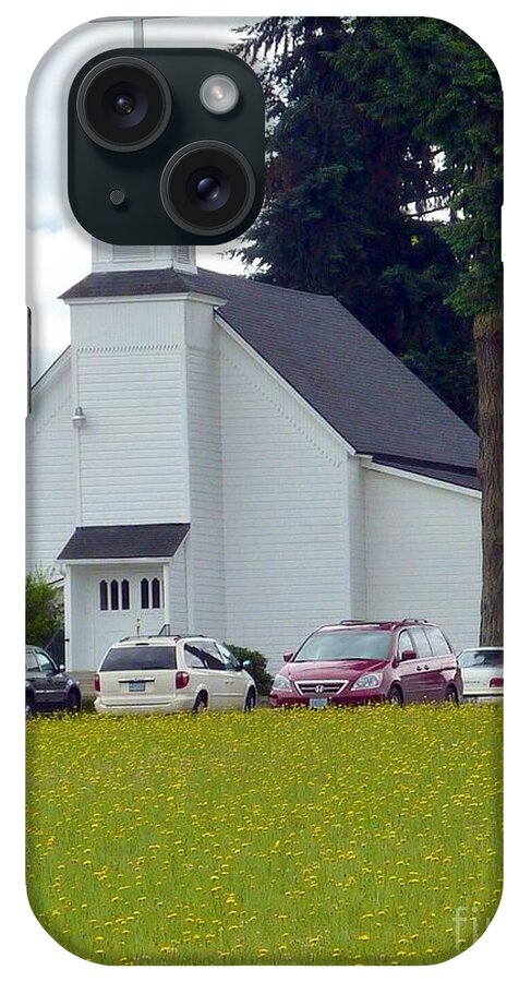 Country Church iPhone Case featuring the photograph Country Church by Susan Garren