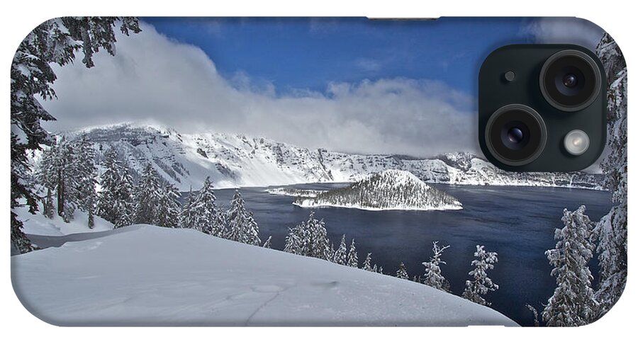 Crater iPhone Case featuring the photograph Crater Lake/ Wizard Island by Todd Kreuter