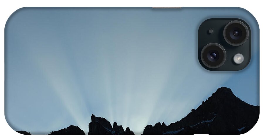 Chile iPhone Case featuring the photograph Crepuscular Rays by John Shaw