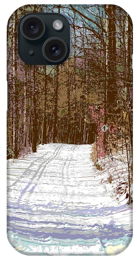 Winter iPhone Case featuring the photograph Cross Country Trail by Nina Silver
