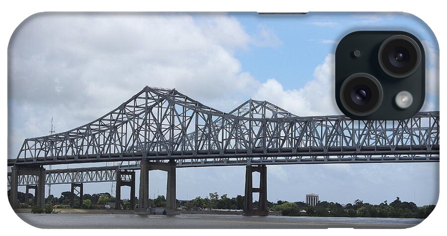 Crossing The Mississippi River iPhone Case featuring the photograph Crossing the Mississippi River by Beth Vincent