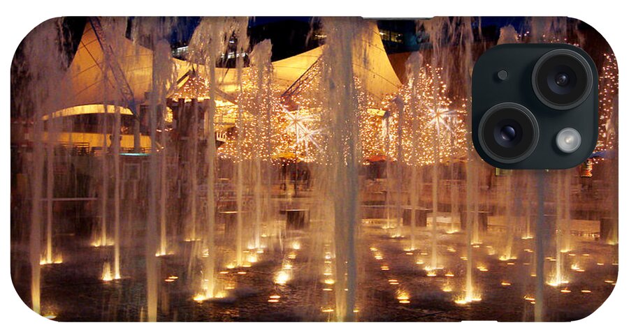 Fountain iPhone Case featuring the photograph Crown Center Fountain at Christmas by Ellen Tully