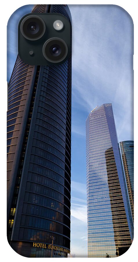 Plaza iPhone Case featuring the photograph Cuatro Torres Business Area by Pablo Lopez