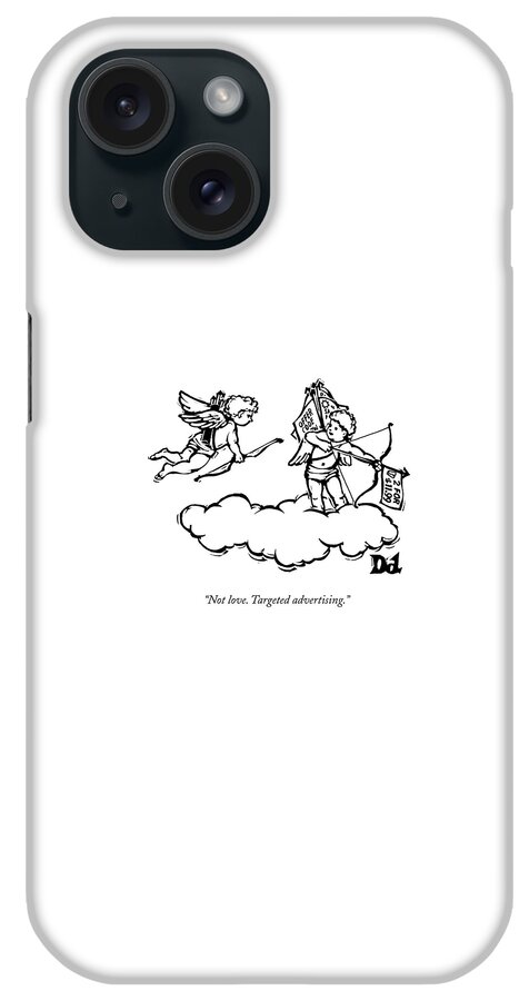 Cupid's Twin Shoots Coupons From Up On A Cloud iPhone Case