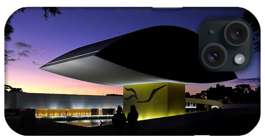 All iPhone Case featuring the photograph Curitiba - Museu Oscar Niemeyer by Carlos Alkmin