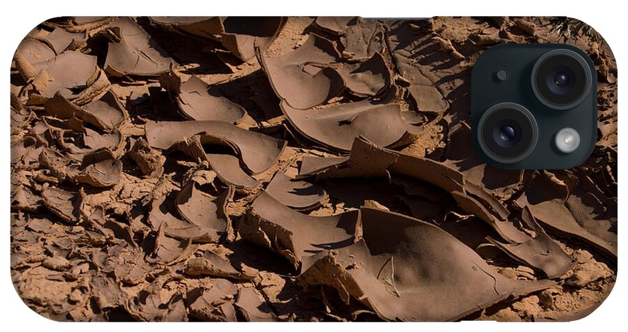 Natural Art iPhone Case featuring the photograph Curly Mud by Peter Kneen
