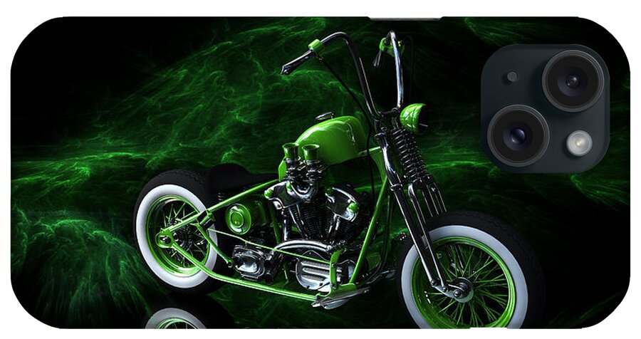Bobber For Sale iPhone Case featuring the digital art Custom Green Bobber by Louis Ferreira
