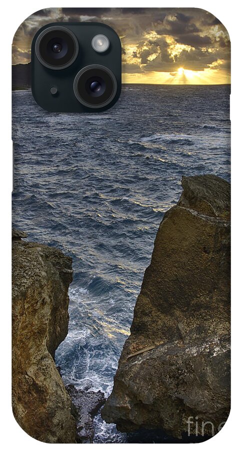 Ocean iPhone Case featuring the photograph Da Crack Sunrise Kauai by Joanne West